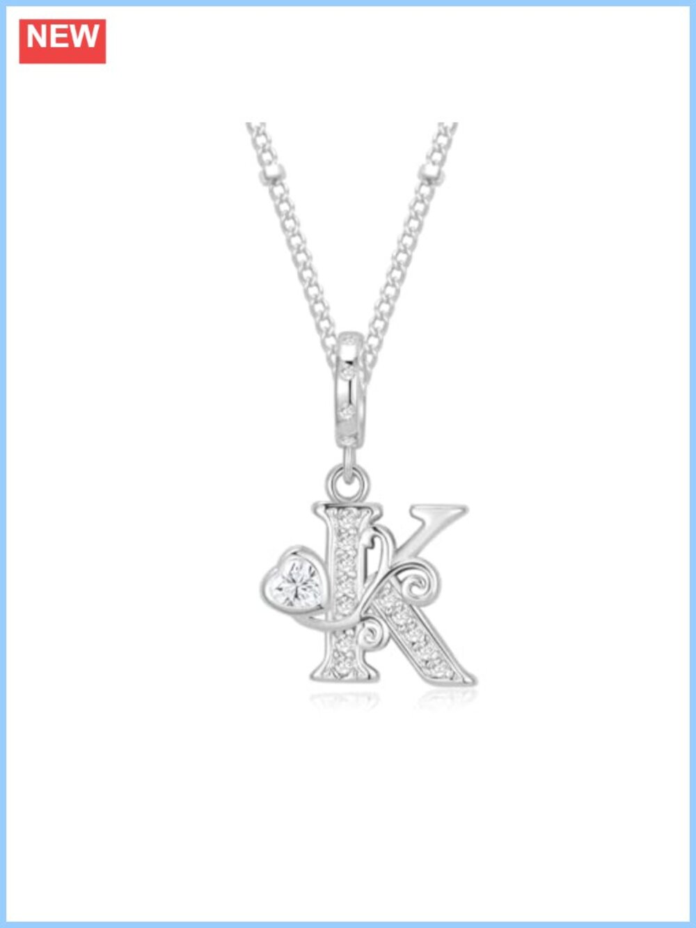 Dainty 14K Gold Plated Initial Letter Pendant Necklace for Women